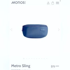 Monos NWT Oxford Blue Crossbody Sling / Fanny Pack